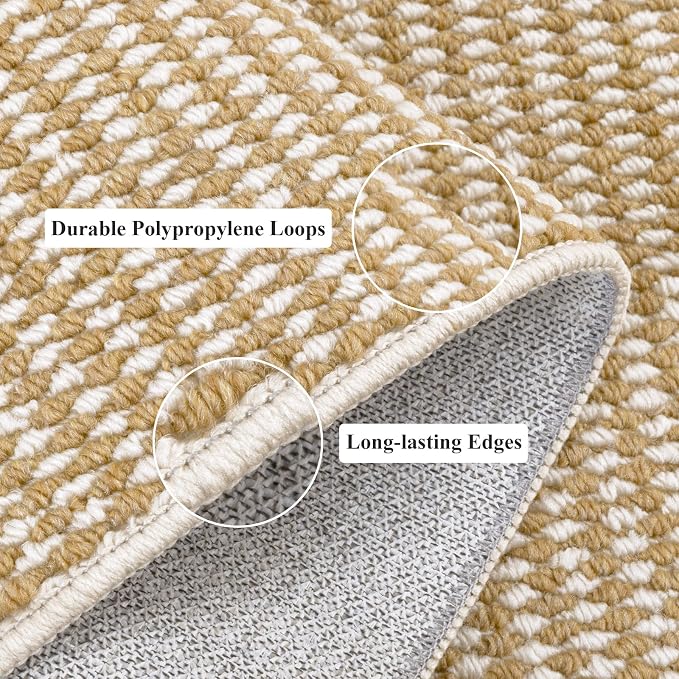 HEBE Indoor Door Mat 32"x48", Non Slip Front Door Mat Indoor Entrance, Low-Profile Entryway Mats Welcome Doormat, Washable Dirt Trapper Mat Floor Carpet for Kitchen Entry Mat - Image 4