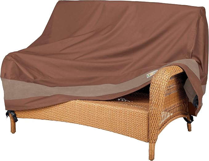 DUCKCOVERS ULV623835 Ultimate Patio Loveseat Cover, 62 "W x 38" D x 35" H, Mocha Cappuccino, Patio Furniture Covers - Image 10