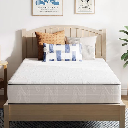 Novilla 6 Inch Twin Mattress in a Box, Hypoallergenic & Back Pain Relief, Hybrid Twin Mattresses with Smarts Coils, Fiberglass Free CertiPUR-US Certified Colchones No Box Spring Needed