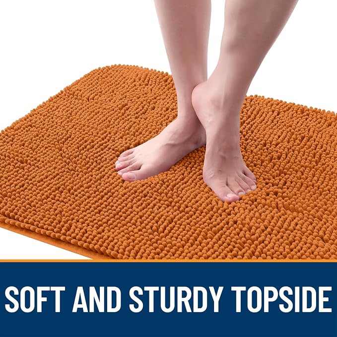 OLANLY Dog Door Mat for Muddy Paws 30x17, Absorbs Moisture and Dirt, Absorbent Non-Slip Washable Doormat, Quick Dry Chenille Mud Mat for Dogs, Entry Indoor Entryway Carpet for Inside Floor, Clay - Image 4