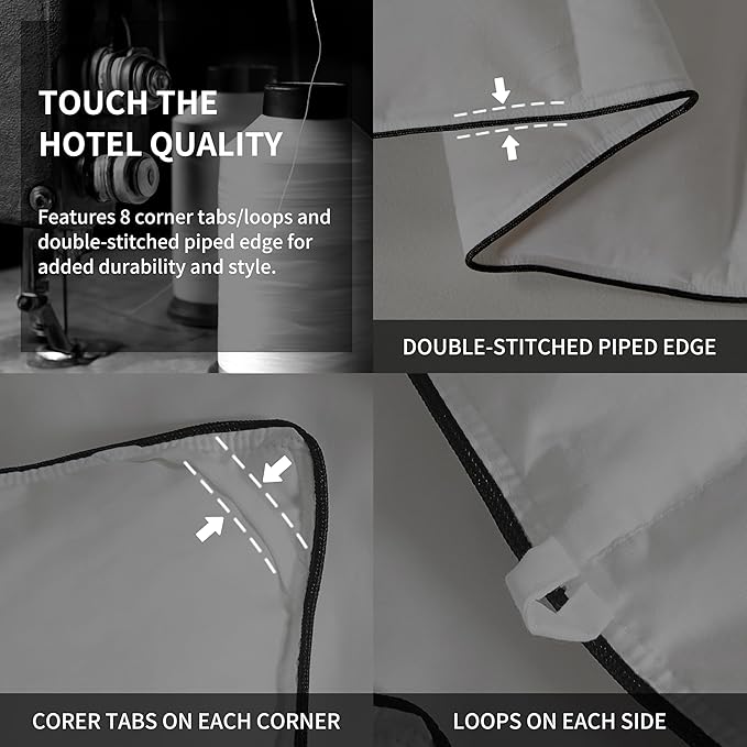 SAPHREAS Down Feathers Comforter Twin Size, All Season Duvet Insert twin, Luxury Lightweight Bedding Comforters with 8 Corner Loops, White 68x90"