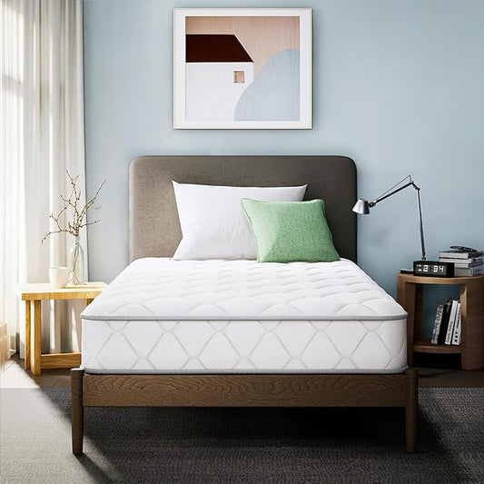 ETONEX 8 Inch Twin Hybrid Innerspring Mattress Gel Memory Foam and Spring Mattress in a Box Medium Firm CertiPUR-US Certified Foam (Twin, 8in)