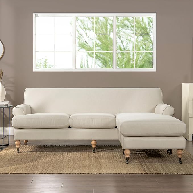 Jennifer Taylor Home Bliss Lawson 88" L-Shape Reversible Sectional Sofa