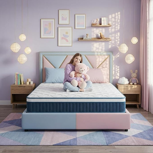 Full Size Mattress - 12 Inch Full Mattress- Hybrid Memory Foam Mattress,Pressure Relief, Cooling Breathable Cover, CertiPUR-US Certified, Bed-in-a-Box