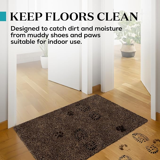 Premium Microfiber Indoor Door Mat – 20"x30" Washable Entry Mat, Non-Slip, Waterproof Backing, Super Absorbent, Low Profile Entryway Doormat for Indoor Entrance - Image 3