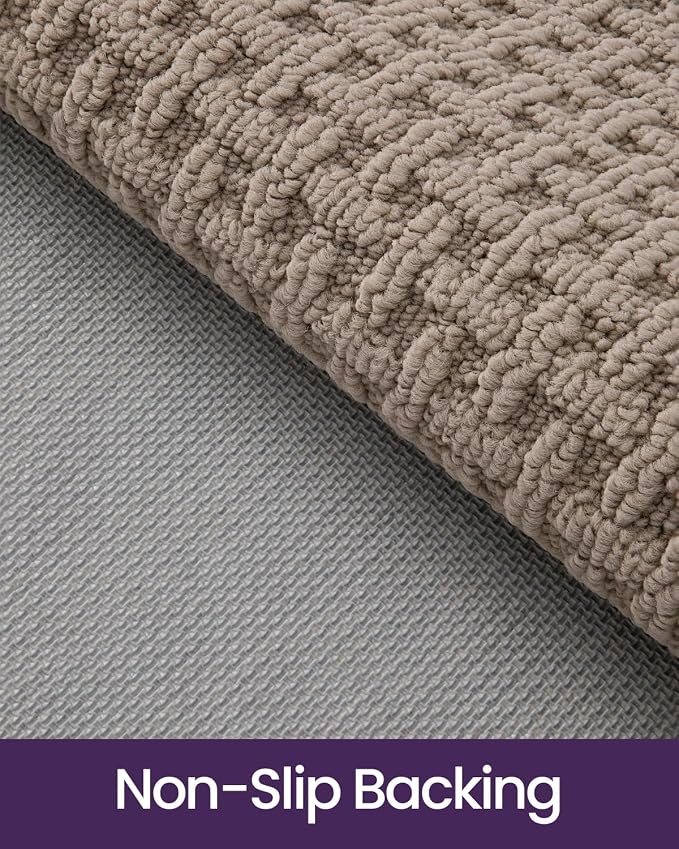 DEXI Front Entryway Door Mat Non Slip 24x36, Washable Entry Way Mats Inside Entrance Low Profile, Welcome Doormat Dirt Trapper for House Floor Home Porter Hall Backdoor Area, Light Taupe - Image 6
