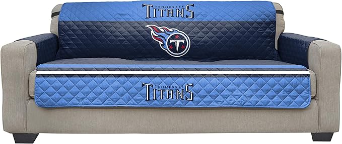 Pegasus Sports NFL Unisex NFL Sofa Couch Reversible Furniture Protector with Elastic Straps, 75-inches by 110-inches