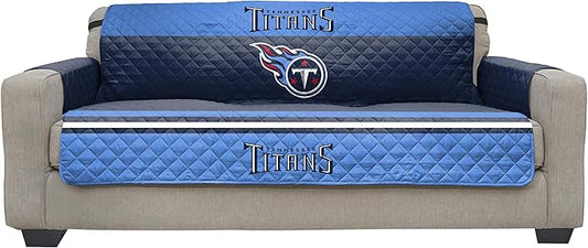 Pegasus Sports NFL Unisex NFL Sofa Couch Reversible Furniture Protector with Elastic Straps, 75-inches by 110-inches