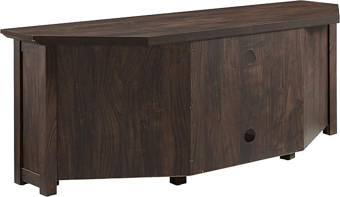 Crosley Furniture Camden Corner TV Stand for 65+ inch TVs, Entertainment Center with Storage Shelves, Dark Walnut - Image 3
