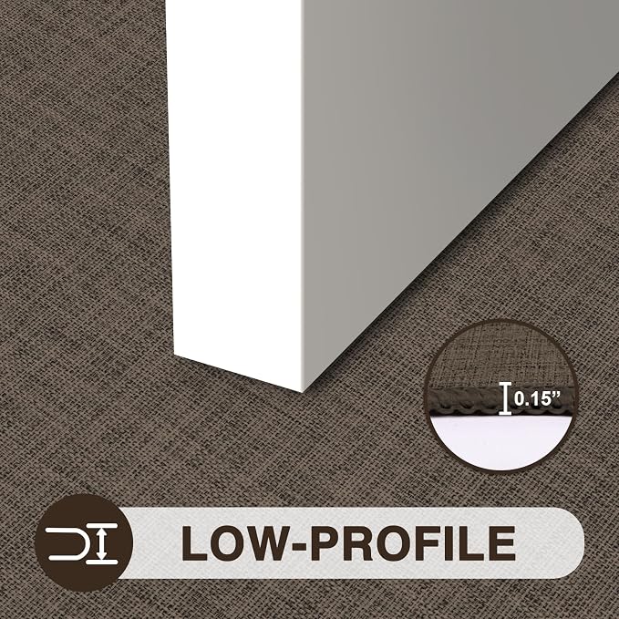 LEKEEPGO Ultra Thin Indoor Door Mat 24"x47", Low-Profile Door Mat Indoor Entrance, Non Slip Rubber Backing Inside Doormat Washable Welcome Front Entryway Dirt Trapper Entry Mat, Brown - Image 6