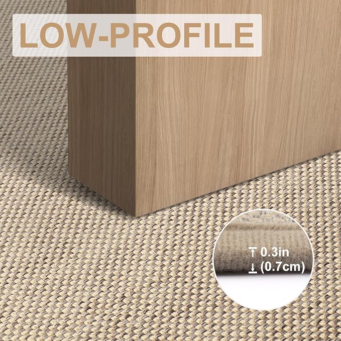 LEKEEPGO Door Mat 36"x59", Non Slip Door Mat Indoor Entrance, Rubber Backing Front Indoor Door mats Washable Absorbent Low-Profile Doomat Large Entryway Entry Resist Dirt Inside Door Mats, Khaki - Image 6