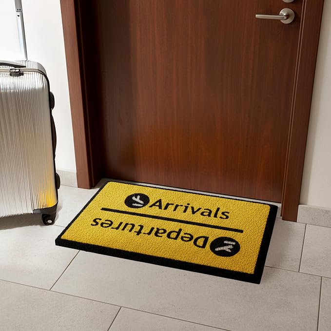 Fisura – Doormat Outdoor Entrance, Outdoor mats for Front Door, Welcome mat. Made of Coconut Fiber with Non-Slip PVC Base, Doormat Hand-Painted, 30 x 18 inches. (Arrivals) - Image 4