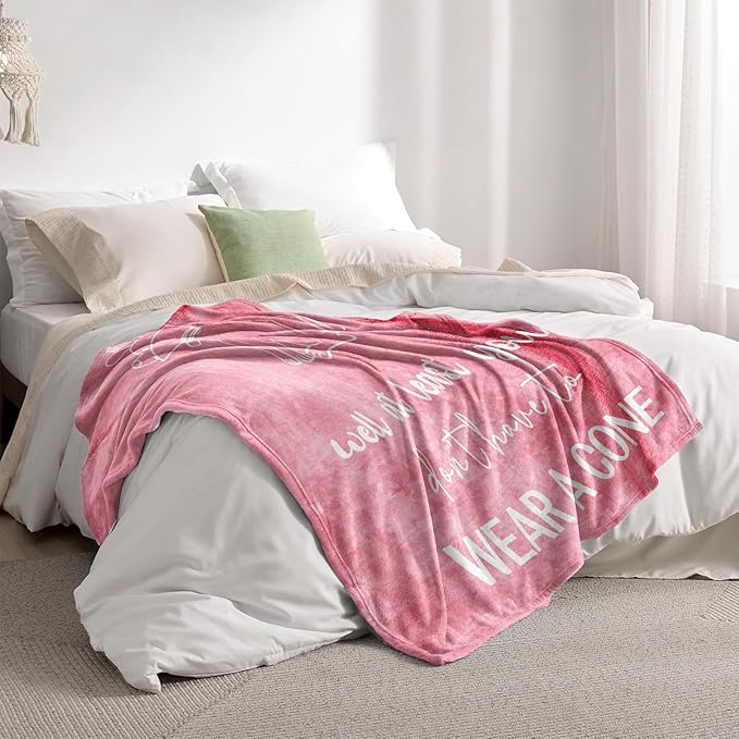 Get Well Gifts for Women, Get Well Soon Gifts for Women After Surgery, Feel Better/Recovery After Surgery Gift Throw Blanket 60" x 50"