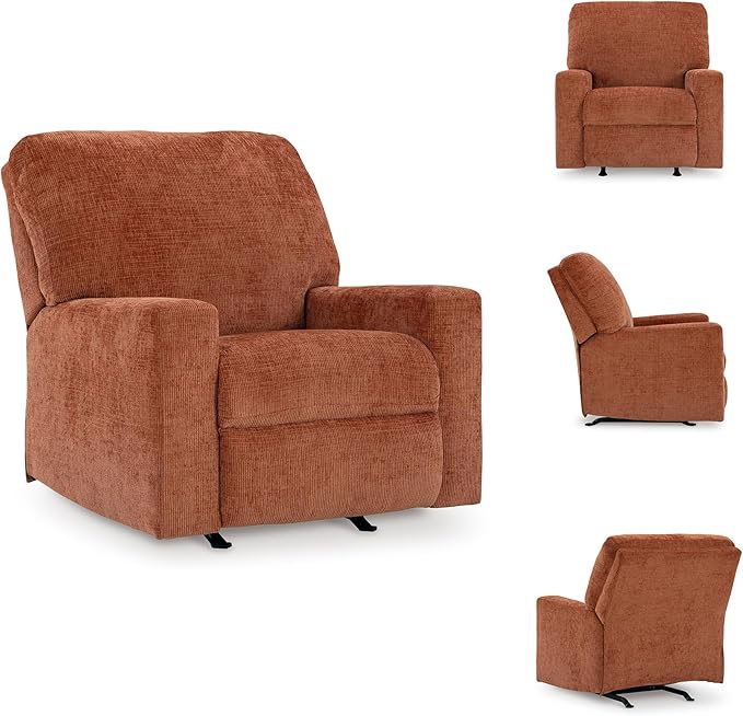 Signature Design by Ashley Aviemore Casual Rocker Recliner, Orange