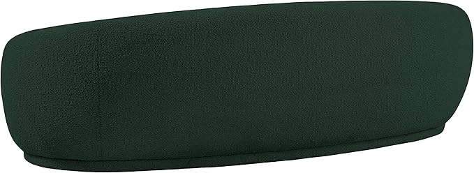 Meridian Furniture 693Green-S Hyde Collection Modern | Contemporary Boucle Fabric Upholstered Sofa, Green, 89.5" W x 38" D x 28" H