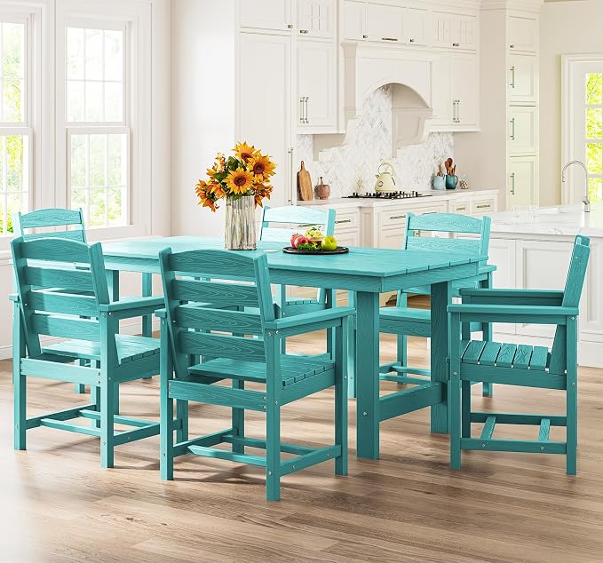 SERWALL Patio Dining Chair Set of 2, Aruba - Image 9