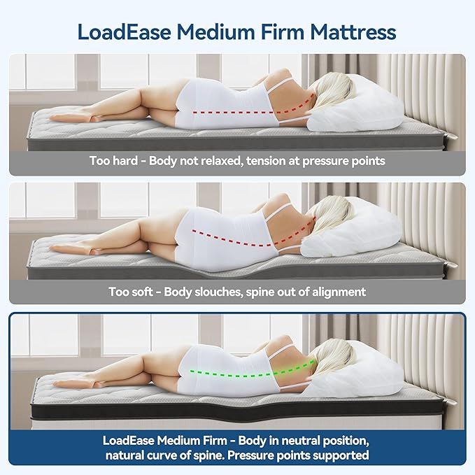 Mattress Queen Size, 14 Inch Queen Hybrid Mattress in a Box, Memory Foam with Firm Individually Wrapped Pocket Springs, Pressure Relief & Motion Isolation, CertiPUR-US Certified, 60" x 80" x 14"