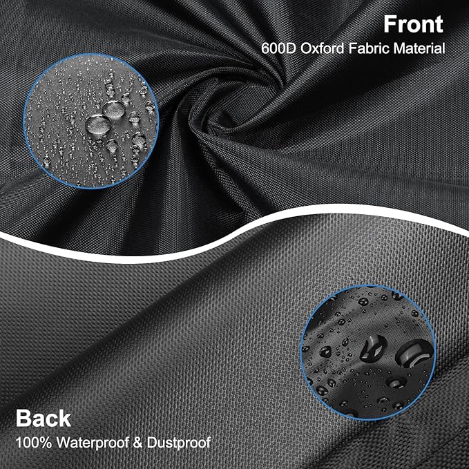 Folding Mattress Bag - 600D Oxford Cloth Heavy Duty Carry Case for Tri-Fold Guest Bed Mattress (Fits 6" Queen Mattress, Black)