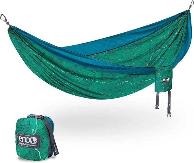ENO, Eagles Nest Outfitters DoubleNest Lightweight Camping Hammock, 1 to 2 Person, Special Edition Colors, ATC by EaglesNestOutfitters