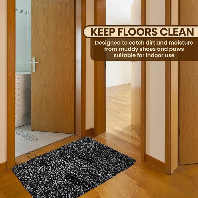 Premium Microfiber Indoor Door Mat – 24"x36" Washable Entry Mat, Non-Slip, Waterproof Backing, Super Absorbent, Low Profile Entryway Doormat for Indoor Entrance - Image 4