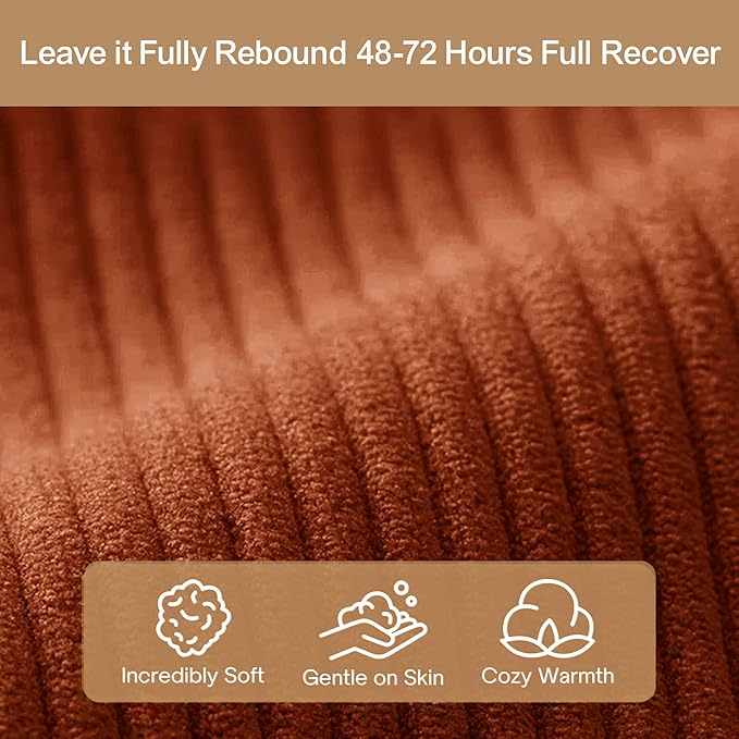 Folding Sofa Bed, 4 in 1 Convertible Sofas to Lounger Comfy Single Bean Bag Chair Floor Portable Foldable Sleeper Lazy Futon Couch Chair for Bedroom, Living Room (Orange, 53.15" Double Sofa)