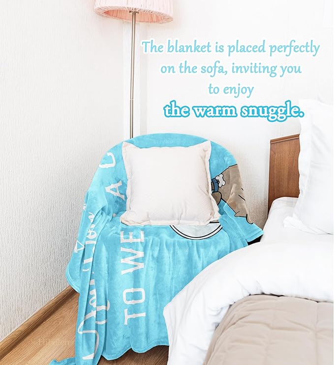 Get Well Gifts for Women/Men After Surgery, Sympathy Gift, Feel Better/Get Well Soon Gifts for Women, Surgery Recovery Gift for Men, at Least You Dont Have to Wear A Cone Blanket 50"x60"