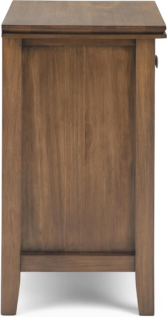 SIMPLIHOME Artisan Solid Wood 24 inch Wide Transitional-Style Bedside Nightstand Tables in Rustic Natural Aged Brown for the Living Room and Bedroom (Set of 2) - Image 4
