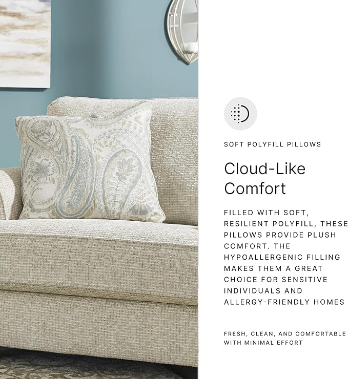 Signature Design by Ashley Monaghan Classic Upholstered Oversized Chair with Reversible Cushion, Beige