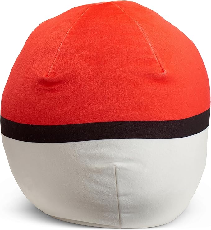 Northwest Ultra Soft Cloud Pillow Plush Cushion, Pokeball Inspired Throw Pillow for Boys and Girls, Anime-Inspired Bedroom, 11" Plush Bedding Accent
