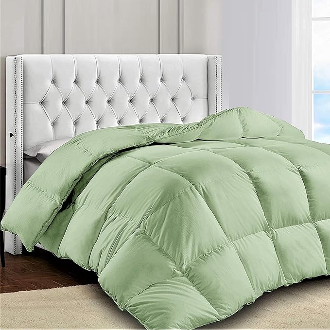 LUX Décor King Comforter – 102x90 Ultra-Soft Down Alternative Duvet Insert with Corner Tabs & Box Stitching, Hotel Quality Plush Microfiber Bedding, Oeko-TEX Certified - Sage