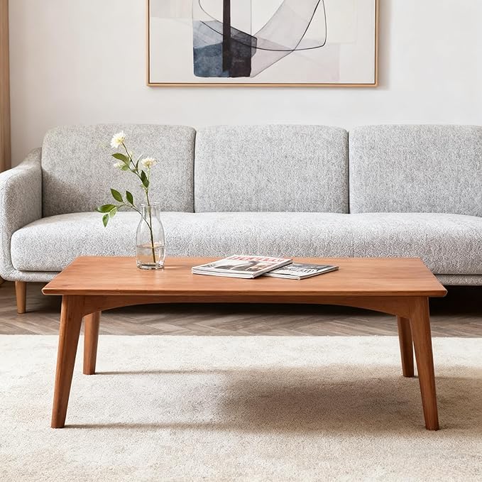Japanese Floor Table No Assembly Required Bamboo Folding Walnut Coffee Table Bedroom 26x15.8x11.8in Furniture Low Tea Table for Sitting on The Floor Walnut Large