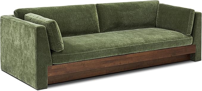 Poly & BARK Geneva 99" Sofa with Relaxed Deep Seating, Soft Upholstered Finish, and Balanced Contemporary Design for Comfortable Living Spaces