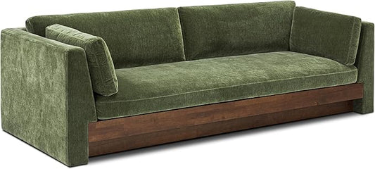 Poly & BARK Geneva 99" Sofa with Relaxed Deep Seating, Soft Upholstered Finish, and Balanced Contemporary Design for Comfortable Living Spaces