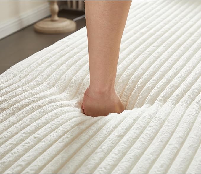 Ball & Cast 78" Convertible Sleeper Sofa Bed with Pillows, Corduroy Folding Mattress Couch Bed, Floor Futon Sofa Comfy Compressed Cloud Couch for Living Room,Beige