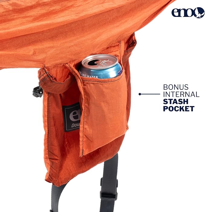 ENO, Eagles Nest Outfitters DoubleNest Lightweight Camping Hammock, 1 to 2 Person, Special Edition Colors, ATC - Image 3