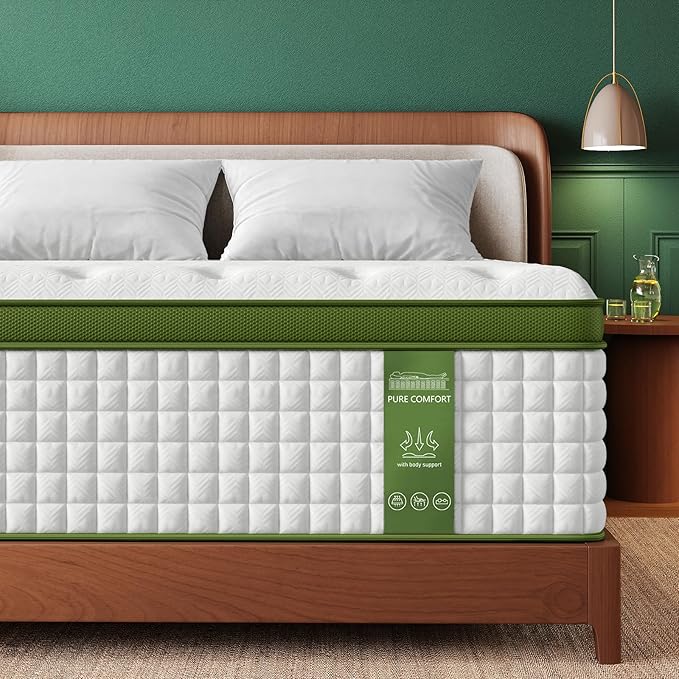 BedStory Firm Full Mattress, 14 Inch Hybrid Mattresseses Full Size in a Box with Gel Memory Foam and Pocket Springs, Pressure Relief & Motion Isolation, CertiPUR-Us Certified, No Odor