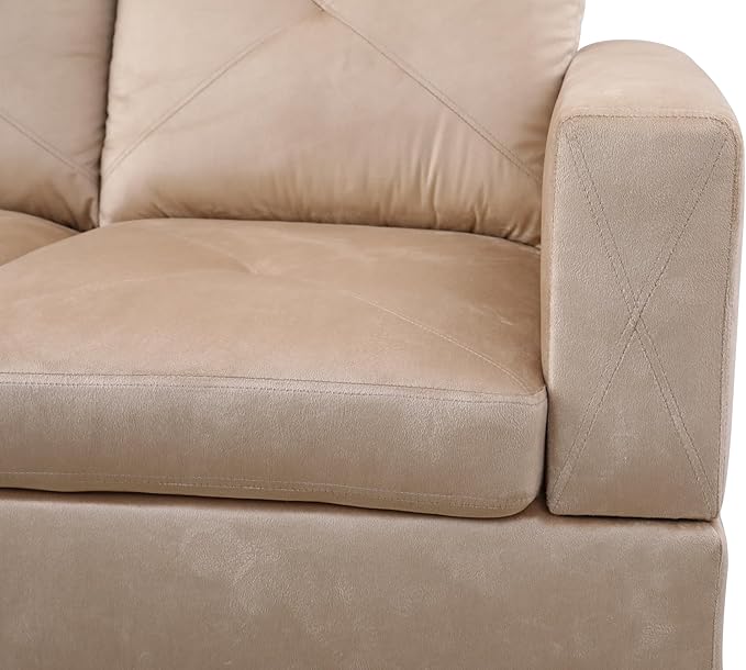 Everest L Shape Sectional Sofa for Living Room for Apartment, Game Room, Guest Room and Office