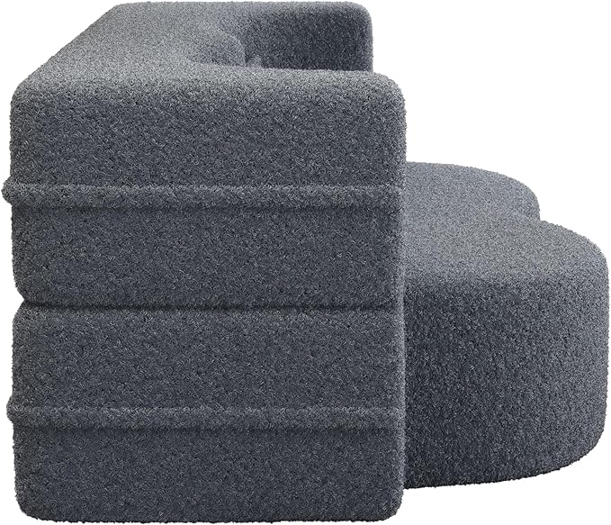 78" Oversized Convertible Folding Sofa Bed Full Size ,35D Full Foam Futon Loveseat Fold Out Couch Floor Mattress Teddy Fleece Lazy Lounge Sofabed for Living Room/Dorm/Guest Use/Home Office/Apartment