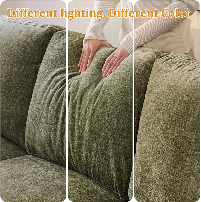 Oversized Accent Chair Set of 2 with Seat Storage,Comfy Living Room Chairs with Armrest Organizer,Oversize Armchair,Big Reading Chair,Sofa Chairs for Bedroom,Velvet,Green
