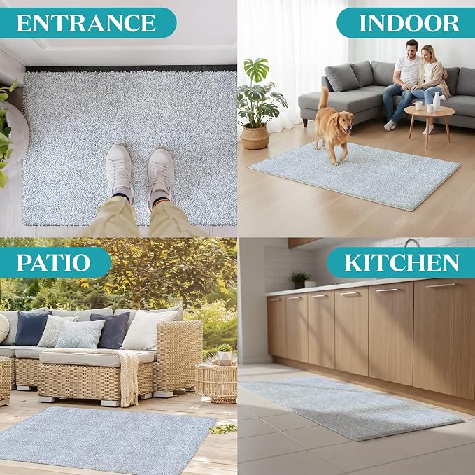 Premium Microfiber Indoor Door Mat – 20"x30" Washable Entry Mat, Non-Slip, Waterproof Backing, Super Absorbent, Low Profile Entryway Doormat for Indoor Entrance - Image 6
