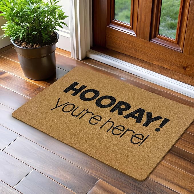 Funny Coir Door Mats Outdoor, Funny You're Here Front Door Mat Outside Entrance, Classroom Preppy Welcome Doormat Outdoor Indoor Entrance for Classroom Home Entryway Decor, 17x30in - Image 4
