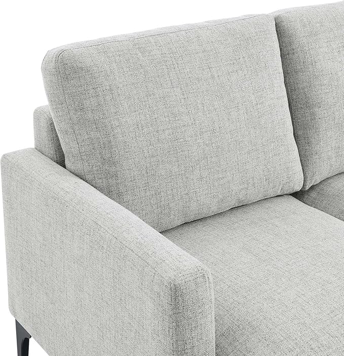 Modway EEI-6006-LGR Evermore Upholstered Fabric Loveseat, Light Gray
