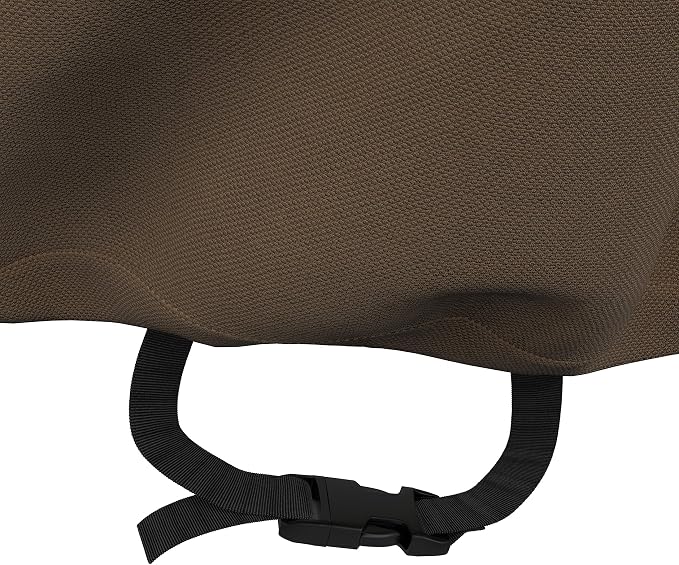 Amazon Basics Outdoor Stackable Chairs Cover, Waterproof, Anti-UV, Weather Resistant, Durable, Beige/Tan - Image 3