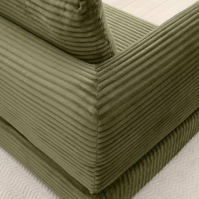 Foldable Boneless Love Seat Couches in a Box, Modern Floor Foam Sleeper Sofa Bed 2-in-1 Convertible Cloud Sofa for Home Apartments Bedroom