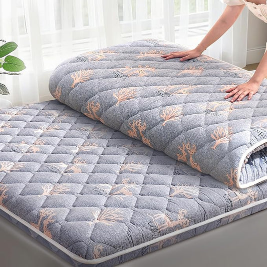 Lillibearas Premium Foam Full Mattress Topper -Thick 9-Layer Modern Comfort Topper, 60-mil Foam-Back Pain Relief & Comfort Support, Breathable & Hypoallergenic