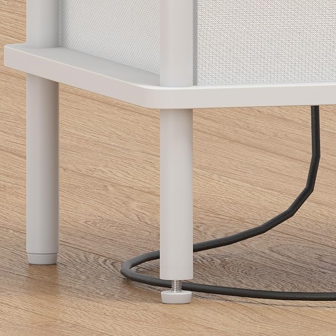 Small Side Table with Charging Station, End Table for Small Spaces, Slim Nightstand with Outlet,Sofa Beside Table, 3-Tier Storage Shelf,Living Room, Bed Room, Natrual White - Image 8