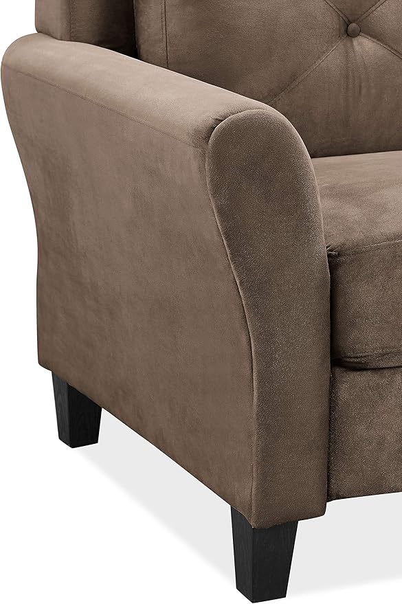 Lifestyle Solutions Grayson Loveseat, Brown