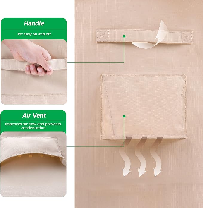 F&J Outdoors Waterproof Anti-UV Fade Resistant Patio Adirondack Lounge Chair Covers, 33" W x 36" D x 36" H - Image 7