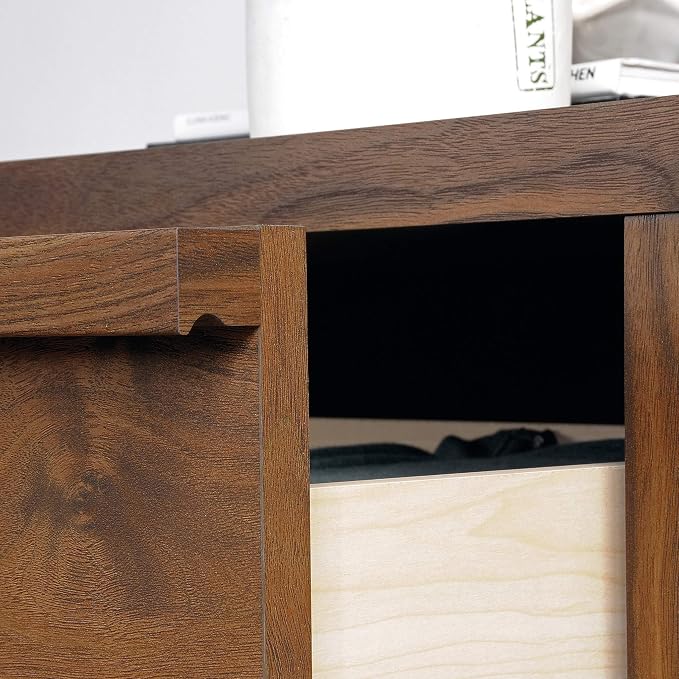 Sauder Harvey Park 4-Drawer Chest, Grand Walnut finish - Image 8