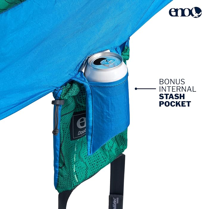 ENO, Eagles Nest Outfitters DoubleNest Lightweight Camping Hammock, 1 to 2 Person, Special Edition Colors, ATC - Image 3